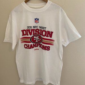 SF 49er T-Shirt Men's Large 2011 NFC Champions